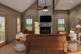 Secondary Image - Craftsman House Plan - Aspen Falls Retreat 33077 - Great Room