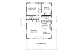 Cottage House Plan - 20166 - 1st Floor Plan