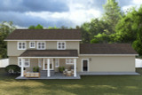 Traditional House Plan - Eden Crest 30706 - Rear Exterior