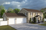 Traditional House Plan - Eden Crest 30706 - Left Exterior