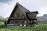 A-Frame House Plan - Deadwood 62131 - Front Exterior