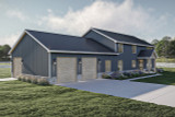 Farmhouse House Plan - Vernon Hills 10025 - Left Exterior