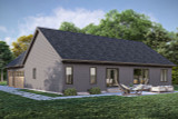Ranch House Plan - Stonehaven 33791 - Right Exterior