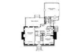 Colonial House Plan - Eighteenth-Century House 35591 - 1st Floor Plan