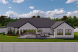 Traditional House Plan - Halifax 87631 - Rear Exterior