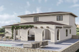 Southwest House Plan - Citrus View 66272 - Left Exterior