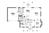 Colonial House Plan - Brewsters Mill 60853 - 1st Floor Plan