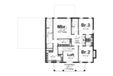 Colonial House Plan - Brewsters Mill 60853 - 2nd Floor Plan