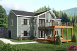 Craftsman House Plan - Bear Run 14247 - Rear Exterior