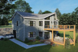 Craftsman House Plan - Bear Run 14247 - Rear Exterior