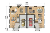 Craftsman House Plan - 50885 - 1st Floor Plan
