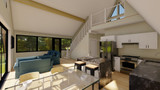 A-Frame House Plan - Frontier 73326 - Dining Room