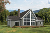 A-Frame House Plan - 53999 - Rear Exterior