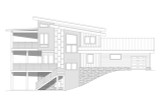 Modern House Plan - River Canyon View  42391 - Rear Exterior