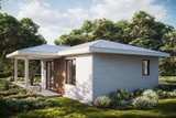 Prairie House Plan - Larch Cottage 51167 - Rear Exterior