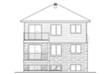 Modern House Plan - 13589 - Rear Exterior