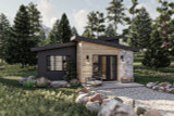 Modern House Plan - Cedar Hollow 72128 - Front Exterior