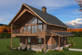 Lodge Style House Plan - 36518 - Rear Exterior