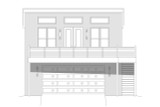 Modern House Plan - Hollywood Hills 76224 - Front Exterior