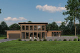 Modern House Plan - Rocky Mountain Retreat 61542 - Front Exterior
