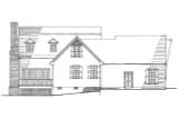 Colonial House Plan - Hanover 11281 - Rear Exterior