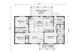 Craftsman House Plan - 82000 - 1st Floor Plan