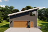 Modern House Plan - Chaponnel Garage 67316 - Front Exterior