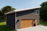 Modern House Plan - Chaponnel Garage 67316 - Front Exterior