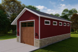 Craftsman House Plan - Fletch Garage 89645 - Front Exterior