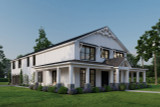 Farmhouse House Plan - Harmony Hills Farms 50574 - Front Exterior