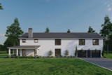 Farmhouse House Plan - Harmony Hills Farms 50574 - Right Exterior