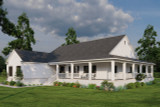 Farmhouse House Plan - Cumberland Mill 70125 - Front Exterior