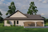 Tuscan House Plan - Papillon Villa 35906 - Left Exterior