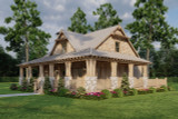 Country House Plan - Cedarwood Retreat 68442 - Front Exterior