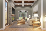 European House Plan - Arlington Estate 53921 - Den