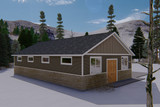 Secondary Image - Craftsman House Plan - Graham Garage 68116 - Left Exterior