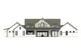 Farmhouse House Plan - 74044 - Rear Exterior