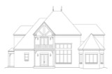 European House Plan - 74045 - Rear Exterior