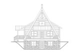 A-Frame House Plan - 38255 - Rear Exterior