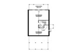 A-Frame House Plan - 38255 - Basement Floor Plan