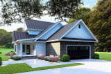 Farmhouse House Plan - Mill Creek Farms 92890 - Rear Exterior