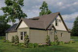 Mountain Rustic House Plan - Whispering Falls 66926 - Left Exterior