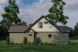 Mountain Rustic House Plan - Whispering Falls 66926 - Left Exterior