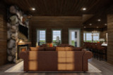 Mountain Rustic House Plan - Whispering Falls 66926 - Great Room