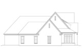 Traditional House Plan - 49231 - Left Exterior
