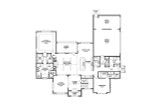 Traditional House Plan - 49231 - 1st Floor Plan