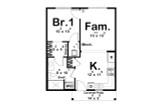 Farmhouse House Plan - Meadowlark 79745 - 1st Floor Plan