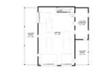 Lodge Style House Plan - Deer Haven Garage 2 93915 - 1st Floor Plan