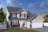 Craftsman House Plan - Ridd 15299 - Front Exterior