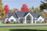 Modern House Plan - 51967 - Front Exterior
